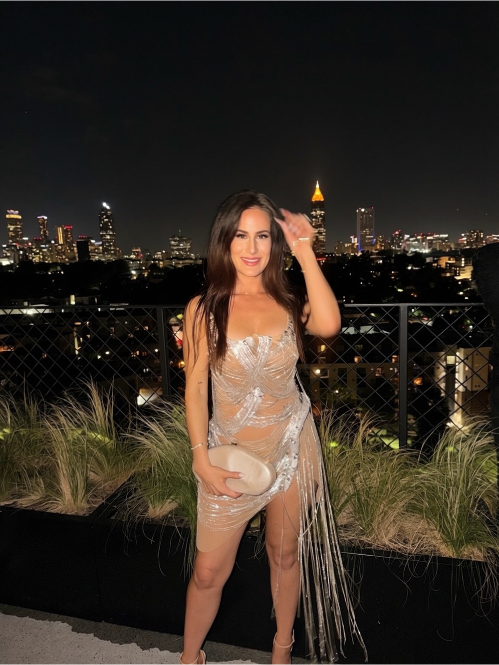 Mew mews Verdona Dress in Silver - Picture 4 of 6